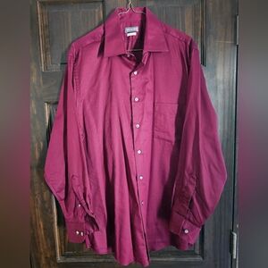 Van Heusen Men's Dress Shirt - Burgundy